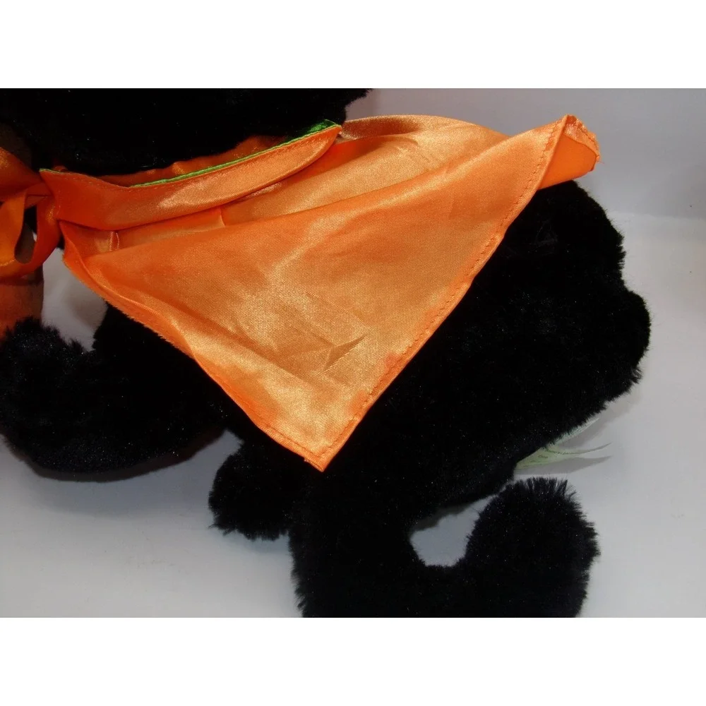 Halloween Black Cat Pumpkin Plush Animated Sings Moves to Black Magic Woman Song